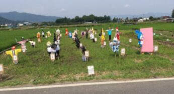 松代町にて第一回かかしコンクールが開催！色とりどりのかかしが楽しい
