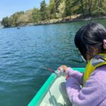 長野県の大町にある木崎湖でボートに乗ってワカサギ釣りをしてきた