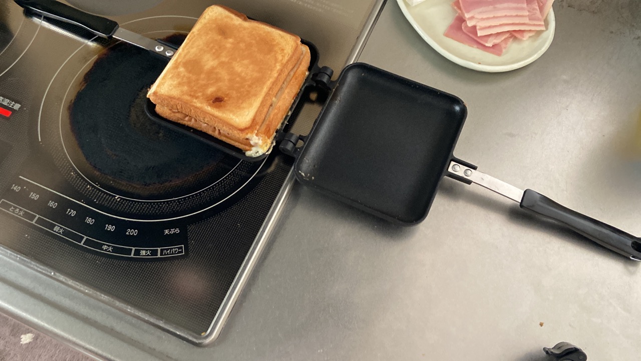IH、直火両方OKのホットサンドメーカーはさもっかを買ってホットサンド作ってみた